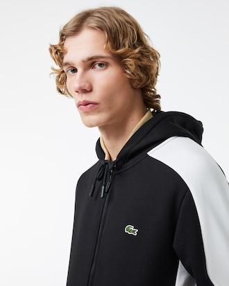 Men's Zip-Up Colorblock Hoodie Product Image