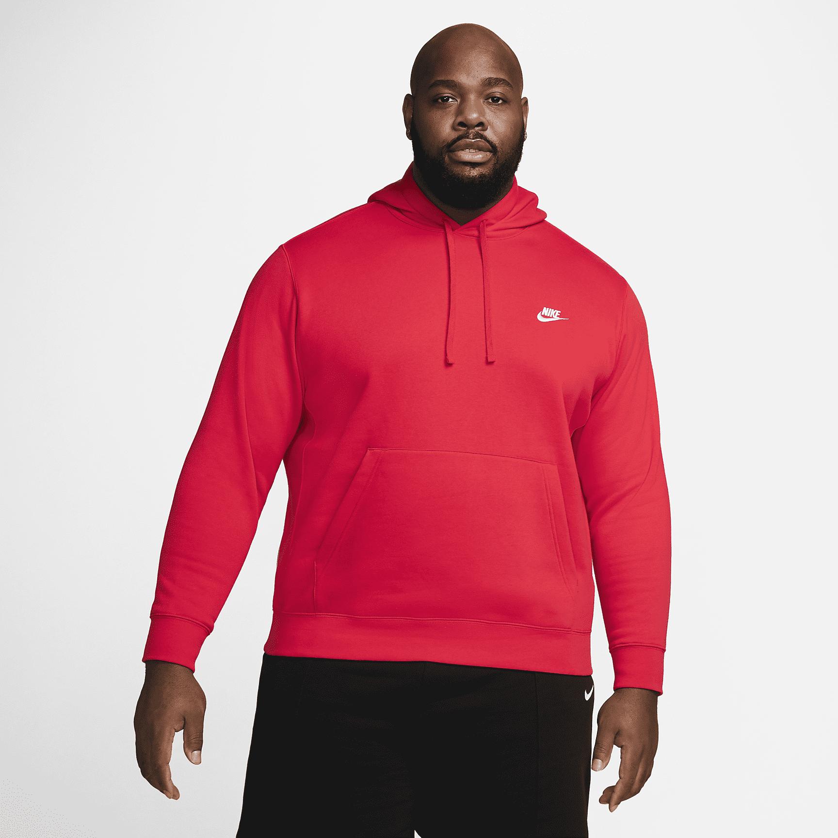 Mens Nike Sportswear Club Fleece Pullover Hoodie | BV2654-100 Product Image