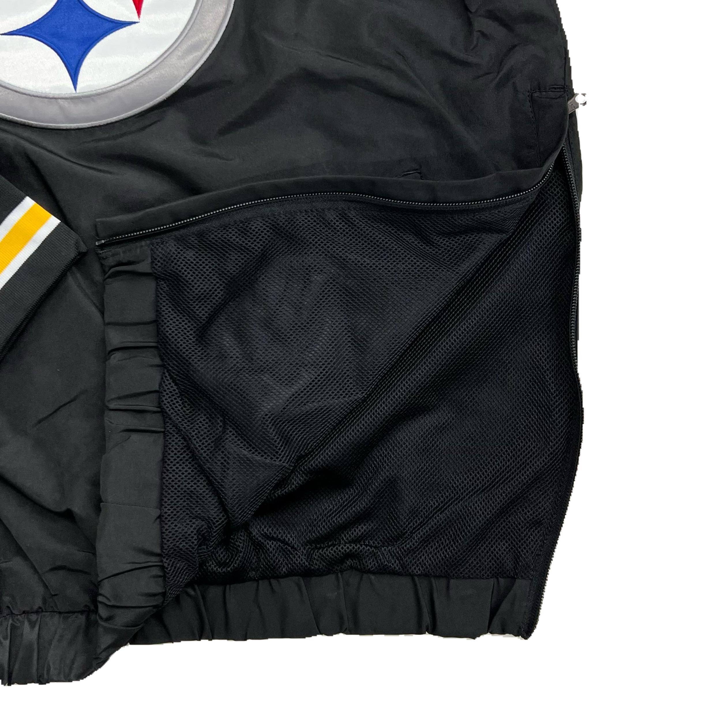 Pittsburgh Steelers Windbreaker with Pocket - Black Male Product Image