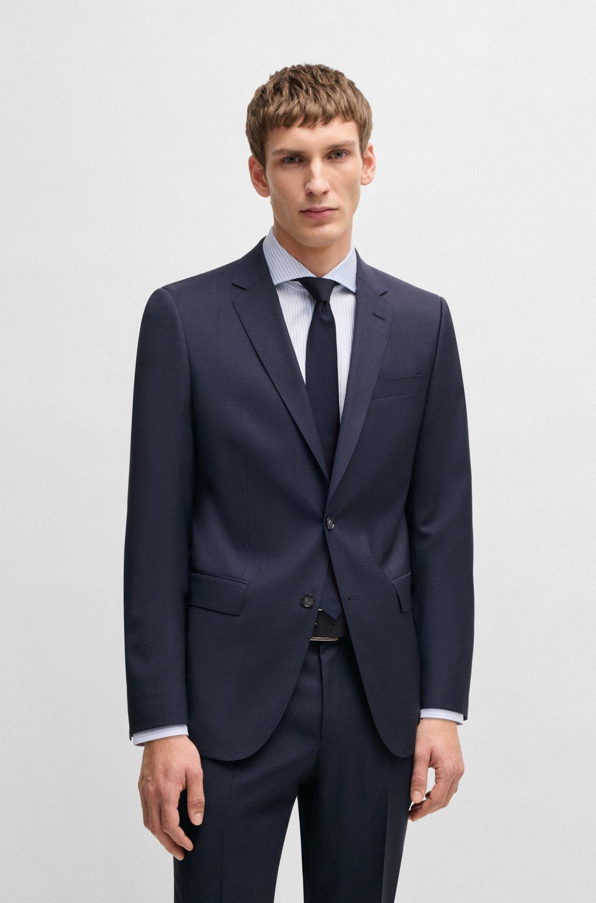 Slim-fit suit in virgin wool Product Image
