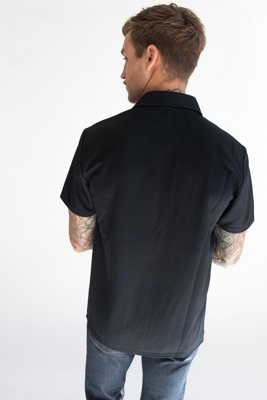 Heavyweight Knit Button Up Shirt Product Image