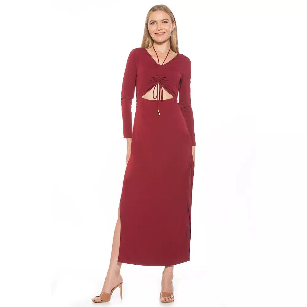 Women's ALEXIA ADMOR Vented Cutout Maxi Dress,  Product Image