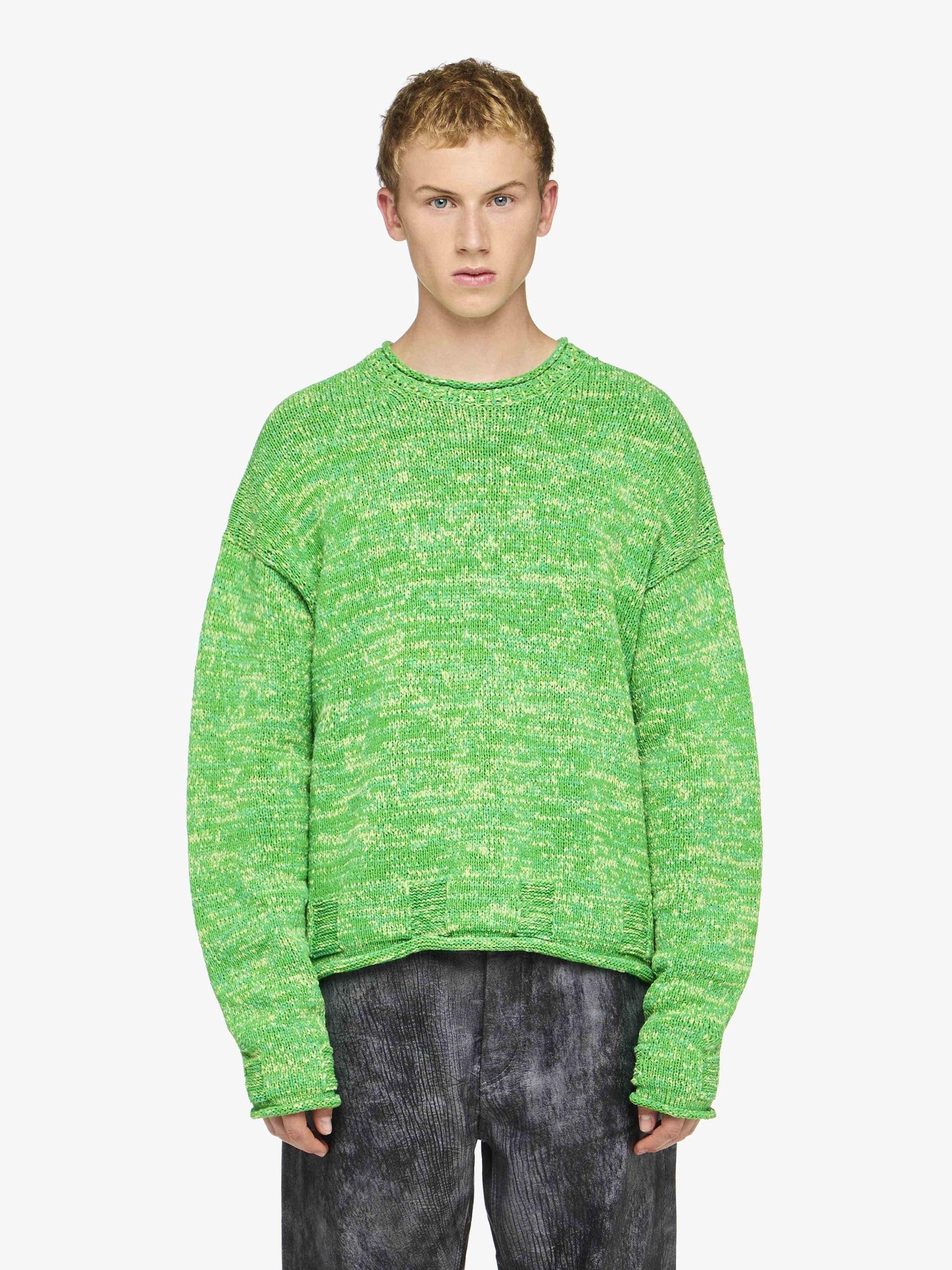 SPACE DYE CREWNECK SWEATER Product Image