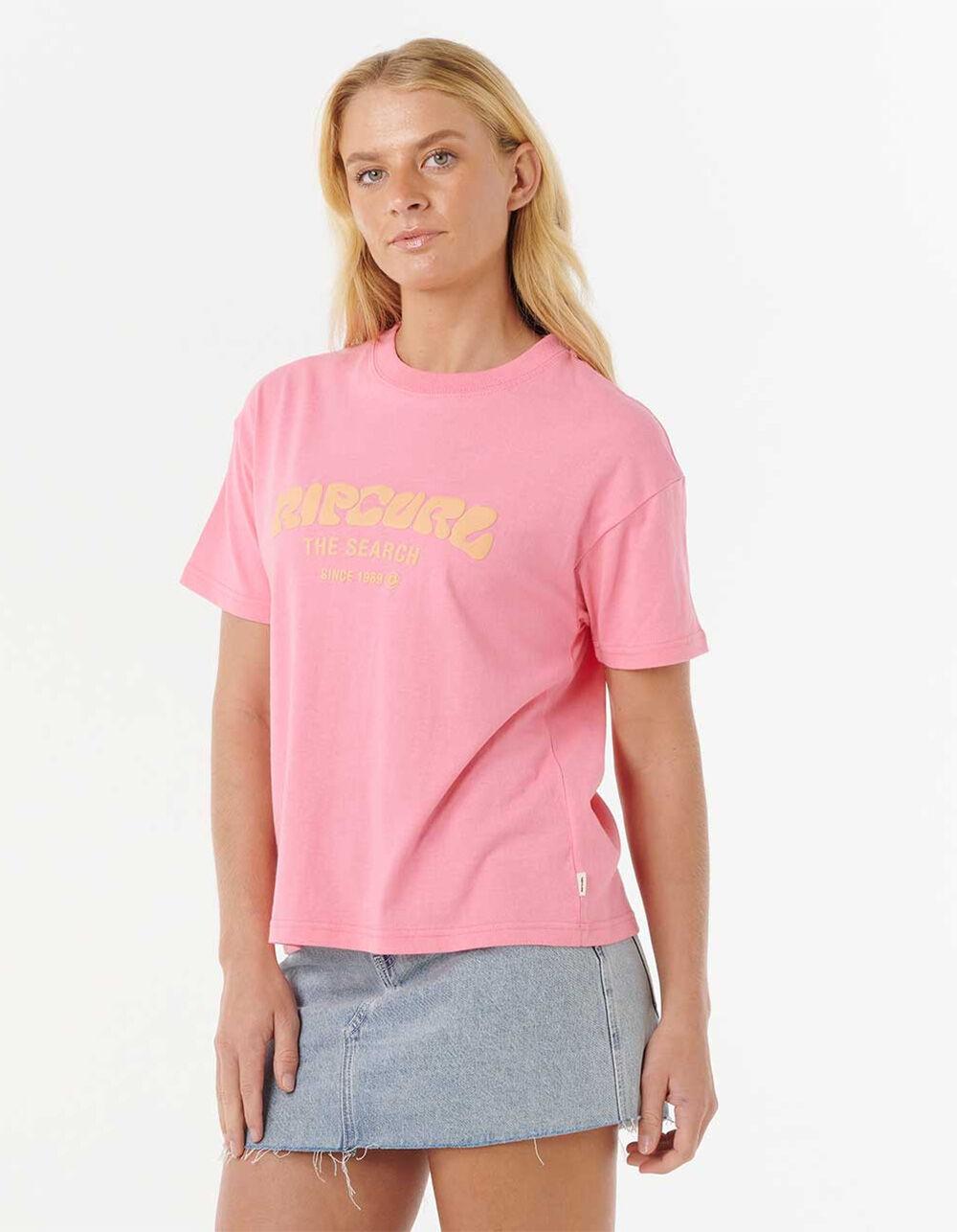 RIP CURL Surf Puff Womens Relaxed Tee - PINK Product Image