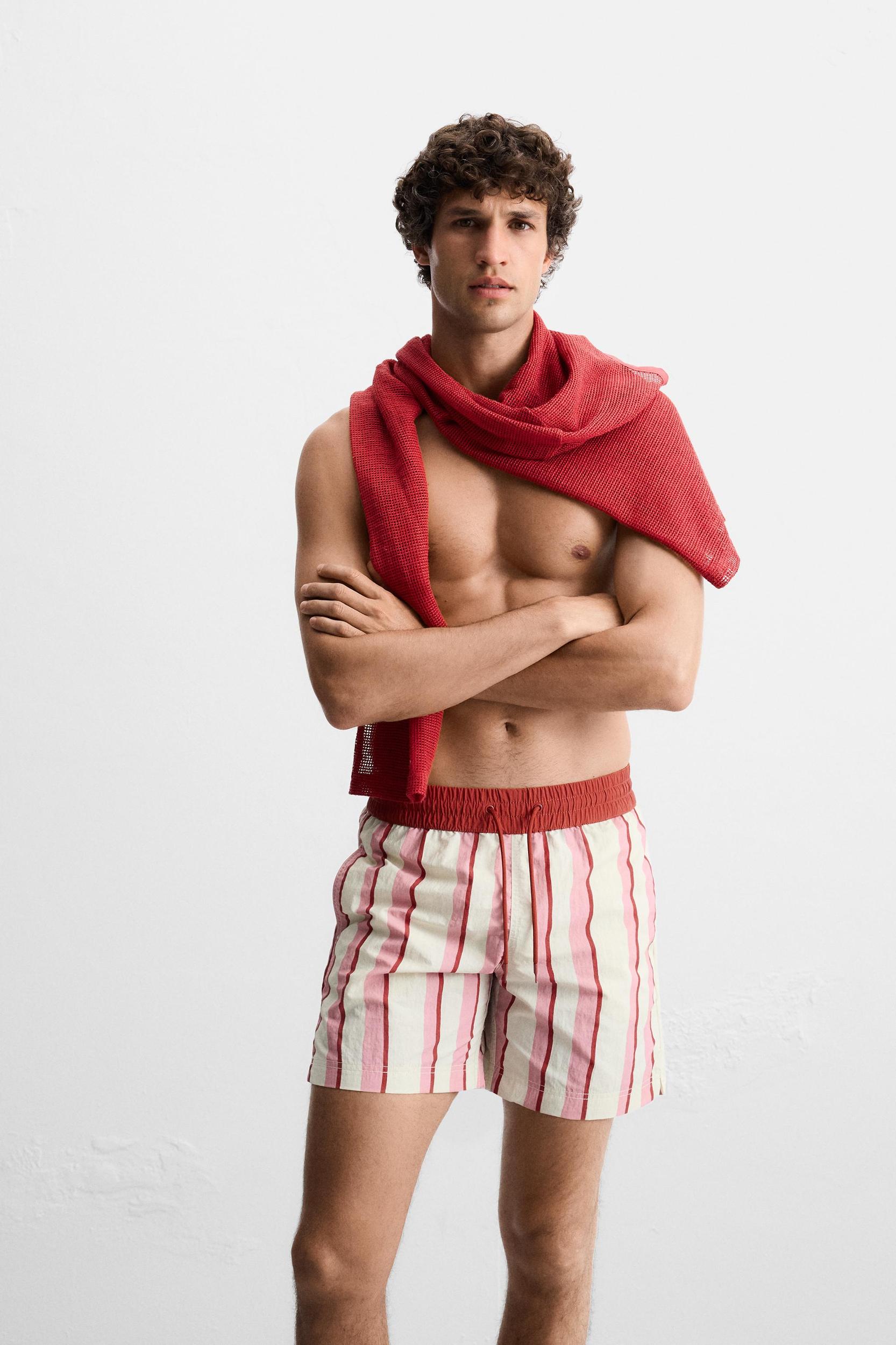 STRIPED LONG SWIMSUIT Product Image