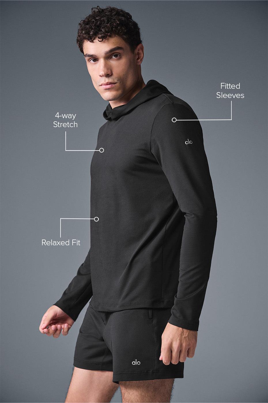 Conquer Reform Long Sleeve With Hood - Black Male Product Image