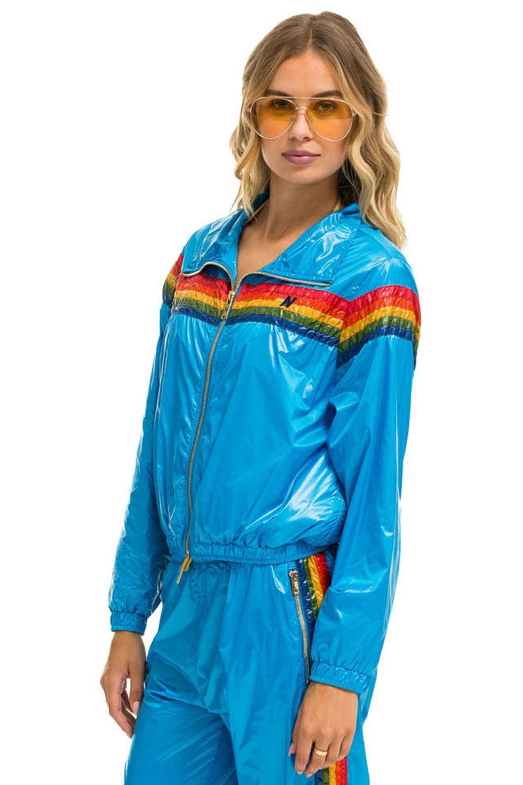 5 STRIPE WINDBREAKER - DRESDEN Female Product Image