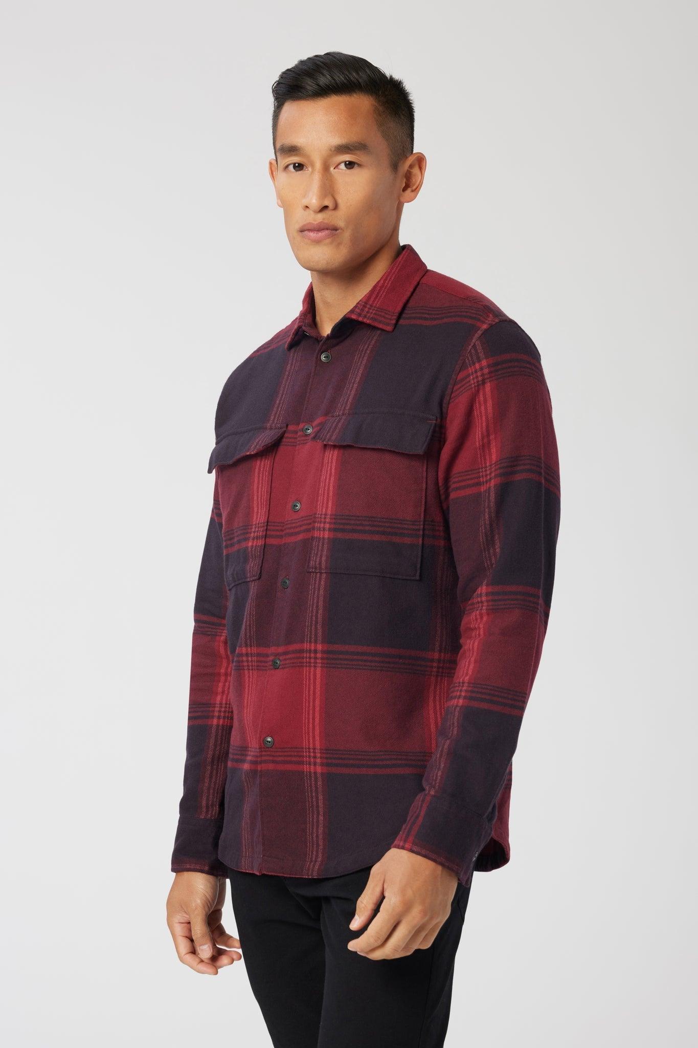 Good Man Brand Stadium Shirt Jacket in Brushed Fannel Product Image