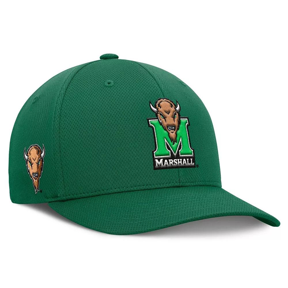 Men's Top of the World Kelly Green Marshall Thundering Herd Reflex Flex Hat, Size: Medium/Large Product Image
