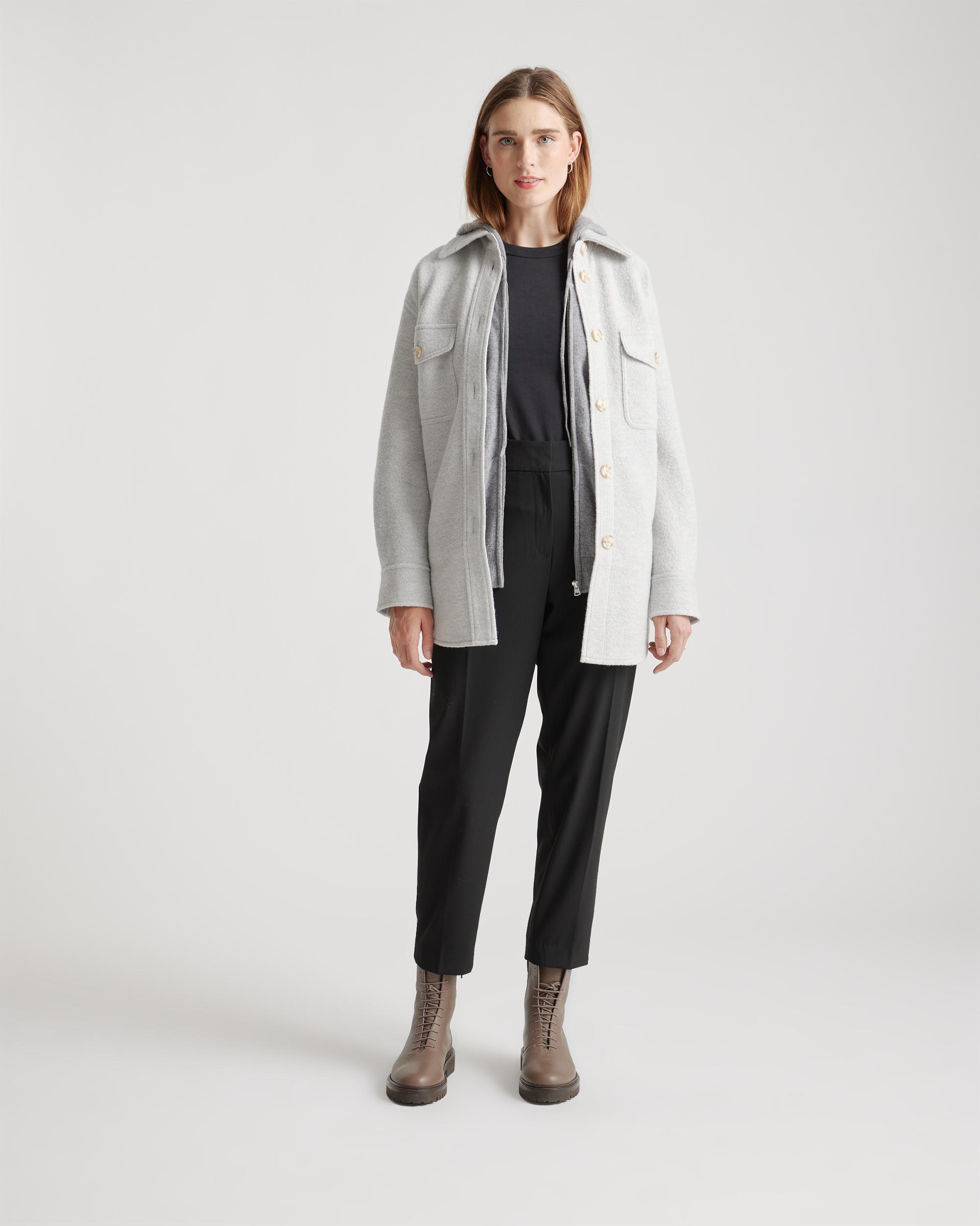 Quince | Women's 100% Merino Wool Shirt Jacket Size XS Product Image
