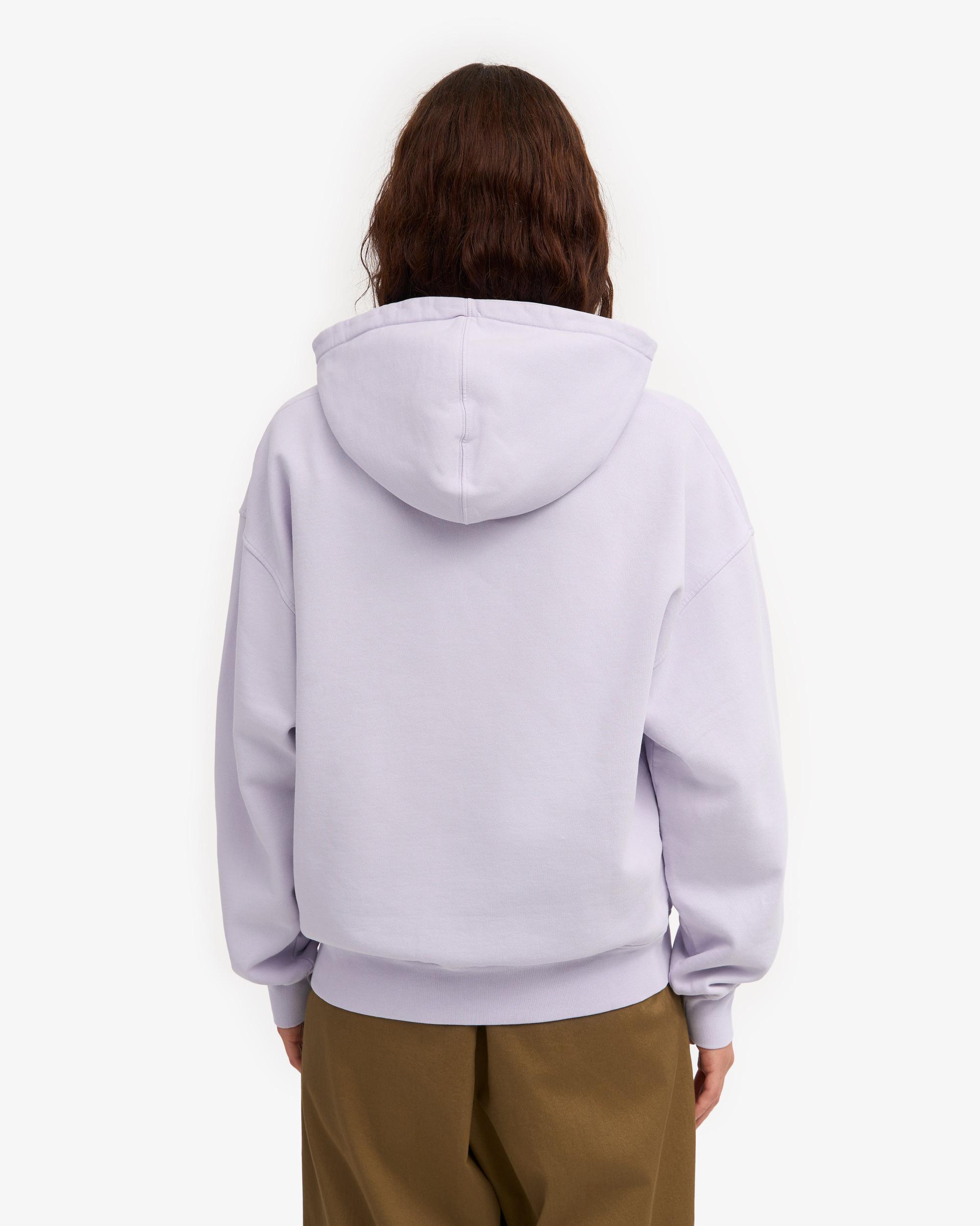 Organic Oversized Zip Hood - Ivory White Product Image