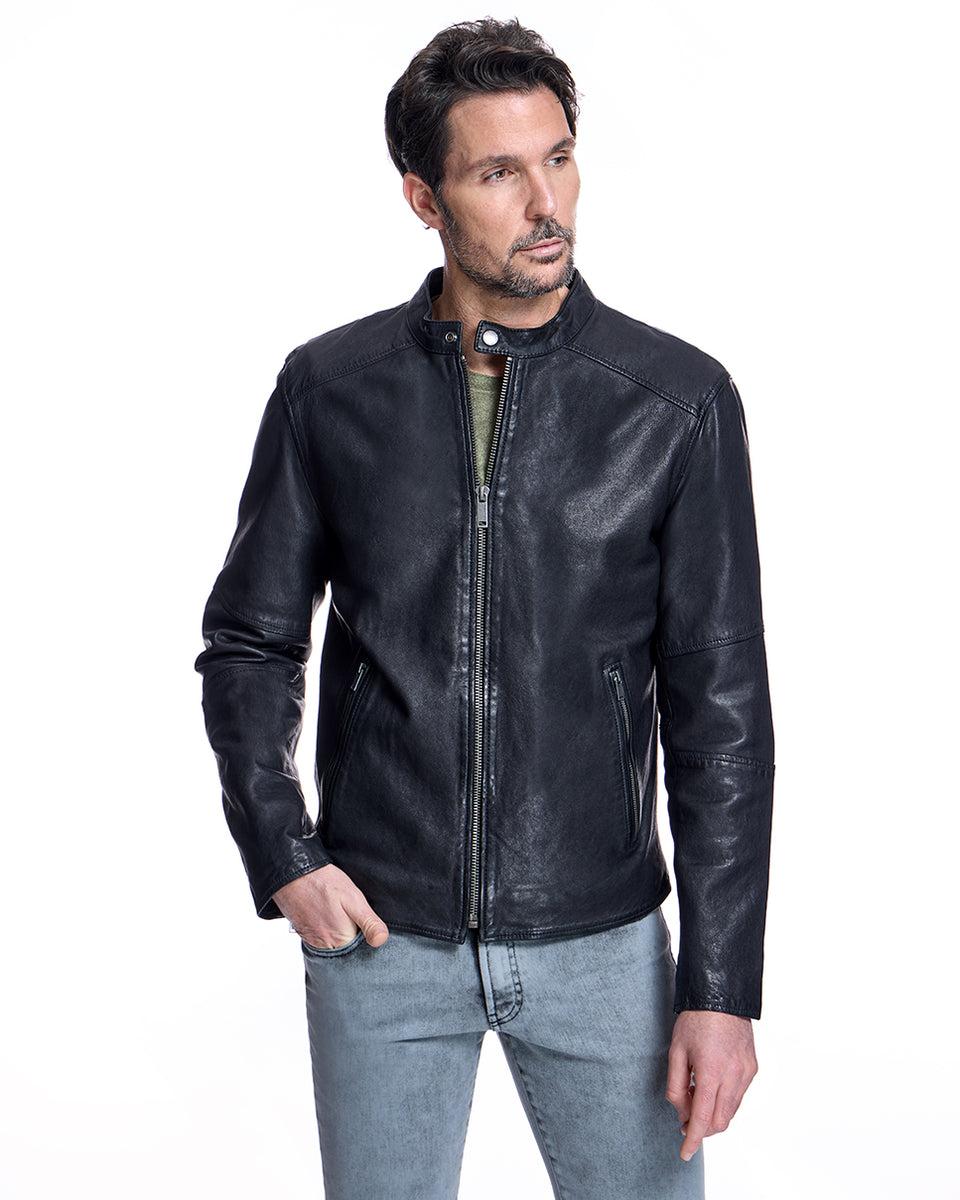 Men's Leather Jacket Product Image