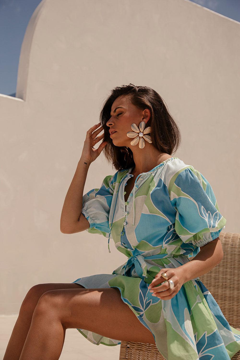 Tenaya Dress - Magnolia Blue Product Image