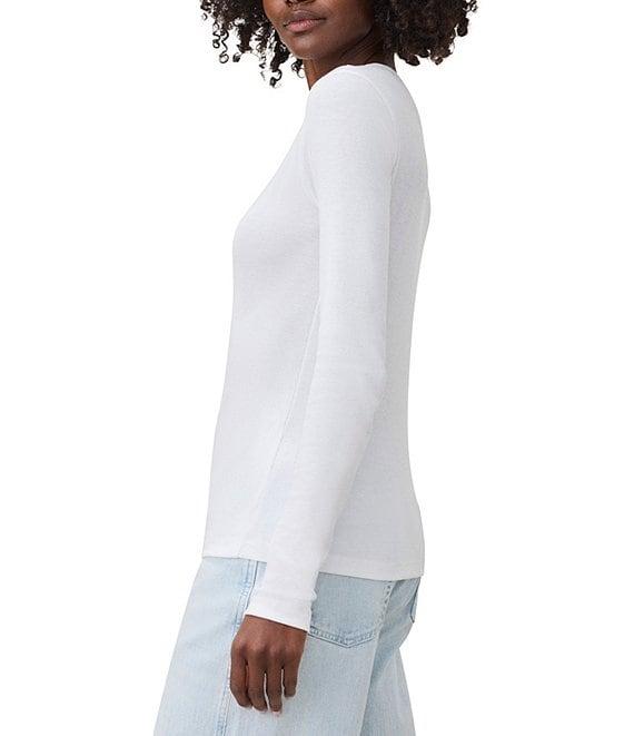 Splendid Knit Classic Crew Neck Long Sleeve Tee Product Image