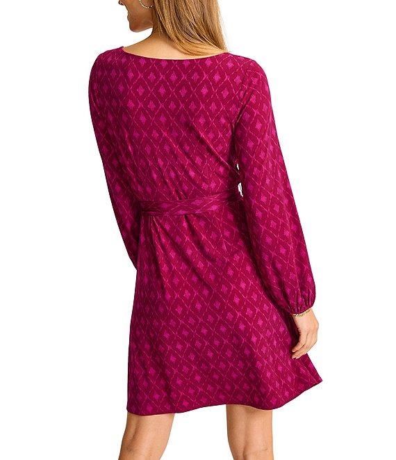 Tommy Bahama Diamond Cay Carmela Boat Neck Long Balloon Sleeve Knee Length Dress Product Image