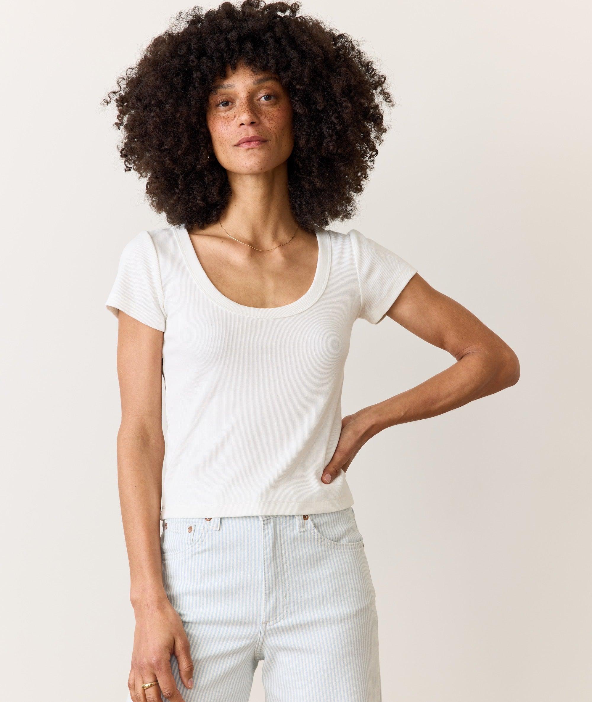 Lexi Rib Sun-In Scoop Tee Product Image