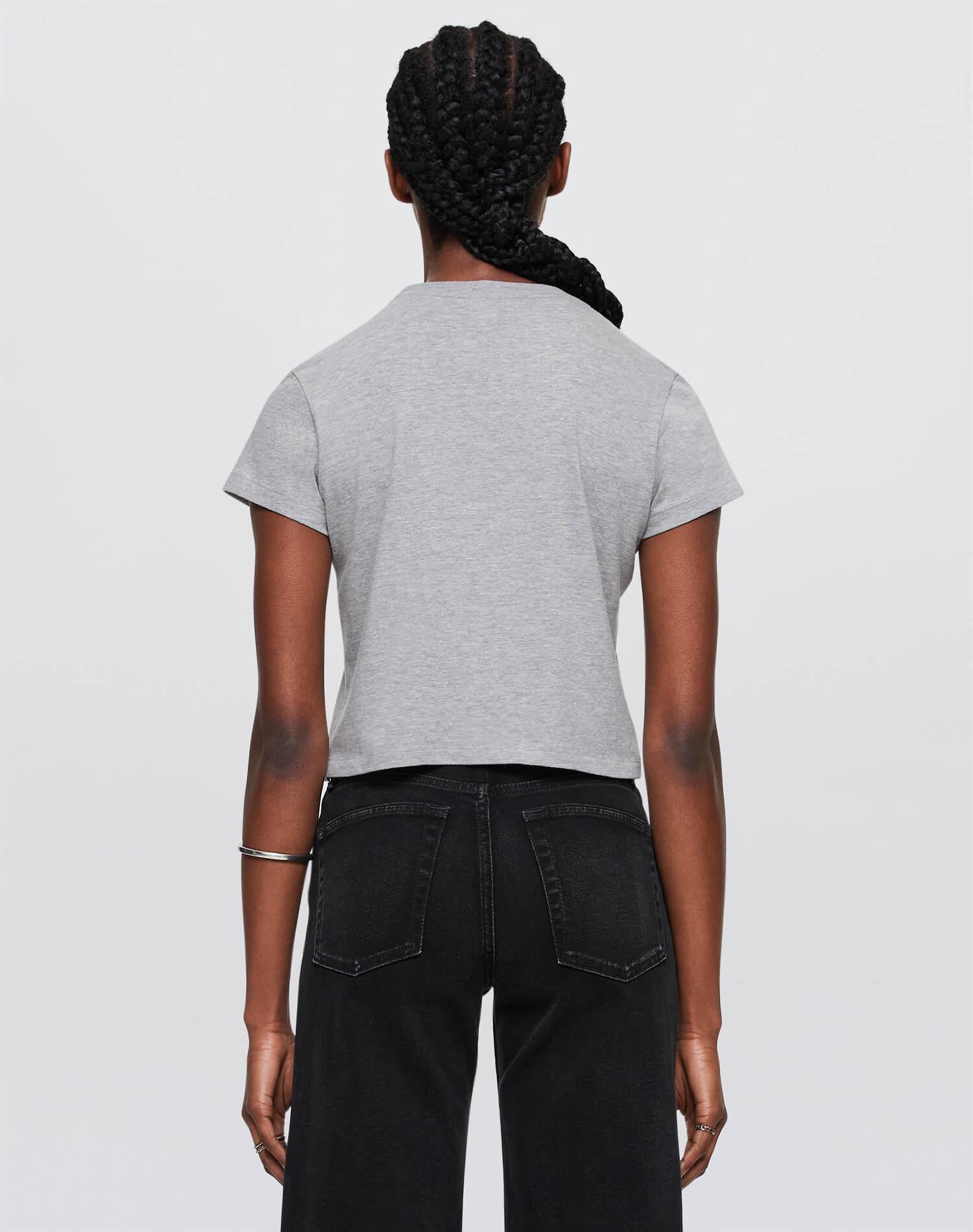 Hanes 1950s Boxy Tee - Heather Grey Female Product Image