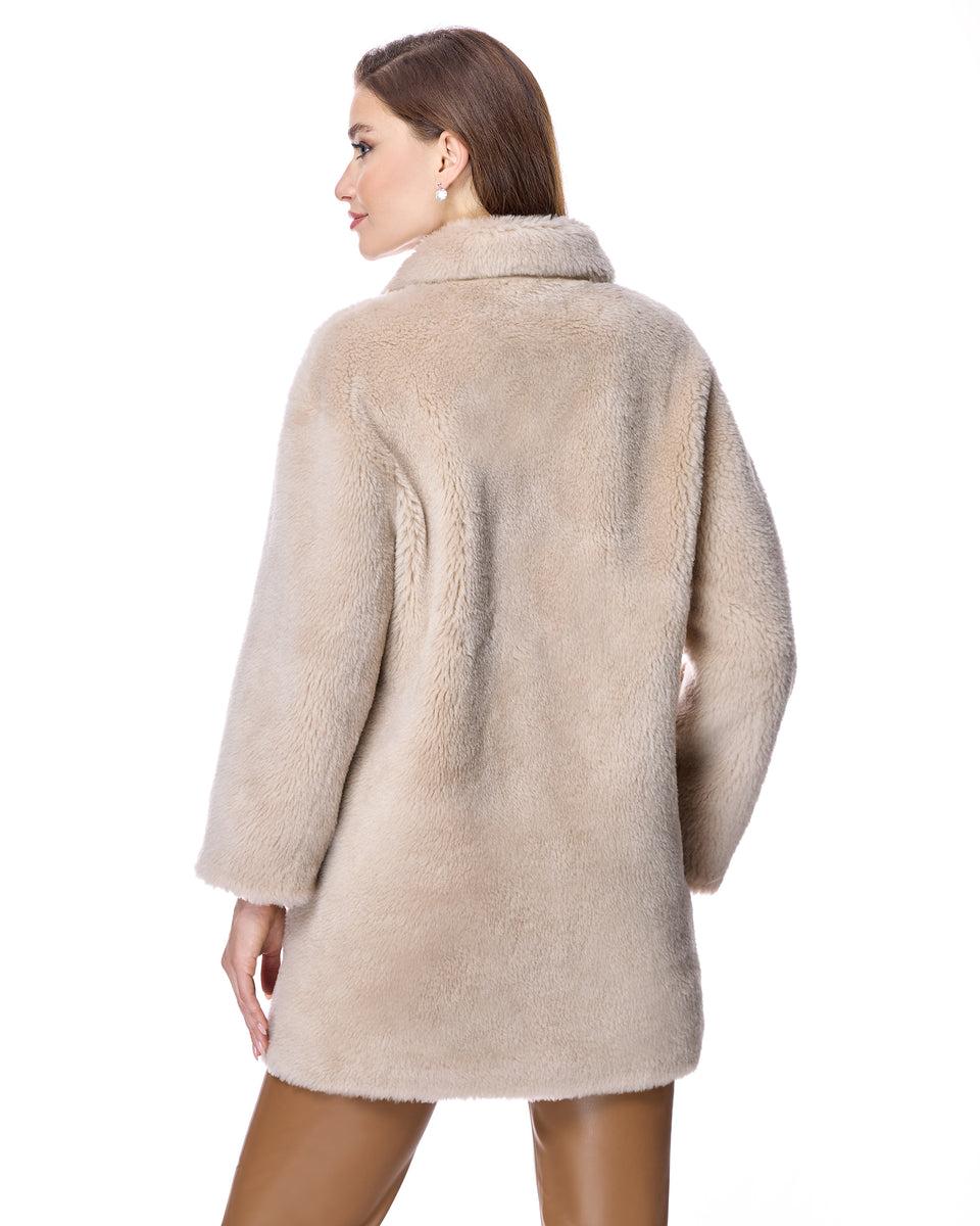 Lamb's Wool Pea Coat-Maximilian Product Image