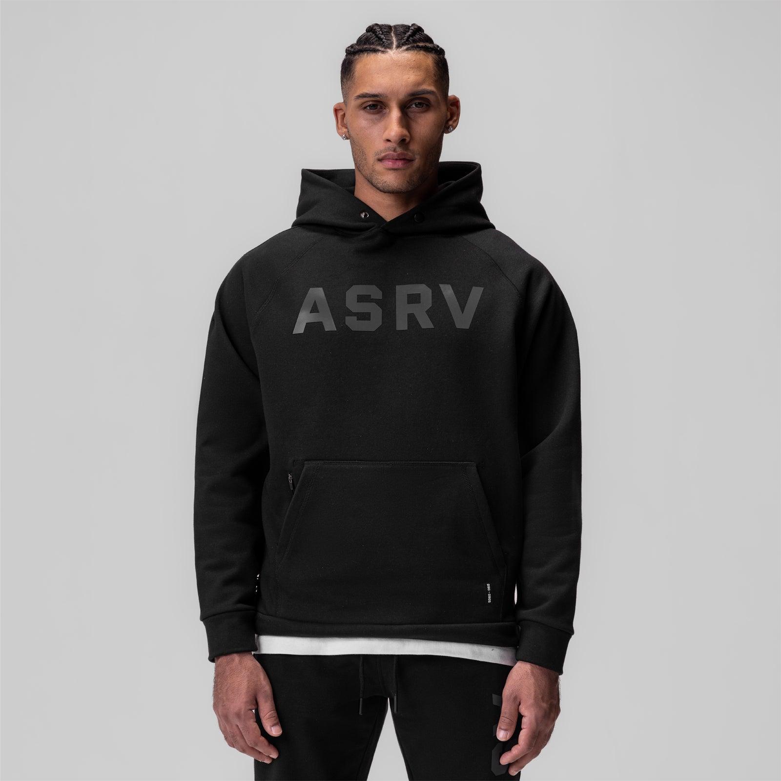 0905. Tech-Terry™ Weather-Ready Training Hoodie - Black "ASRV" Product Image