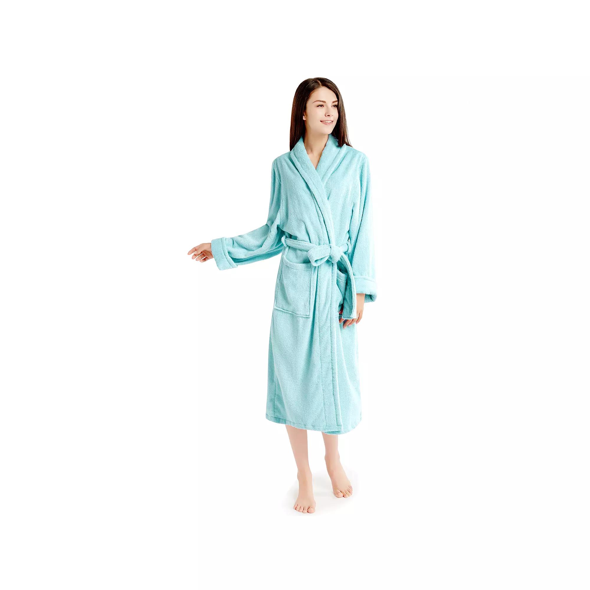 INK+IVY Women's Cotton Terry Robe,  Product Image