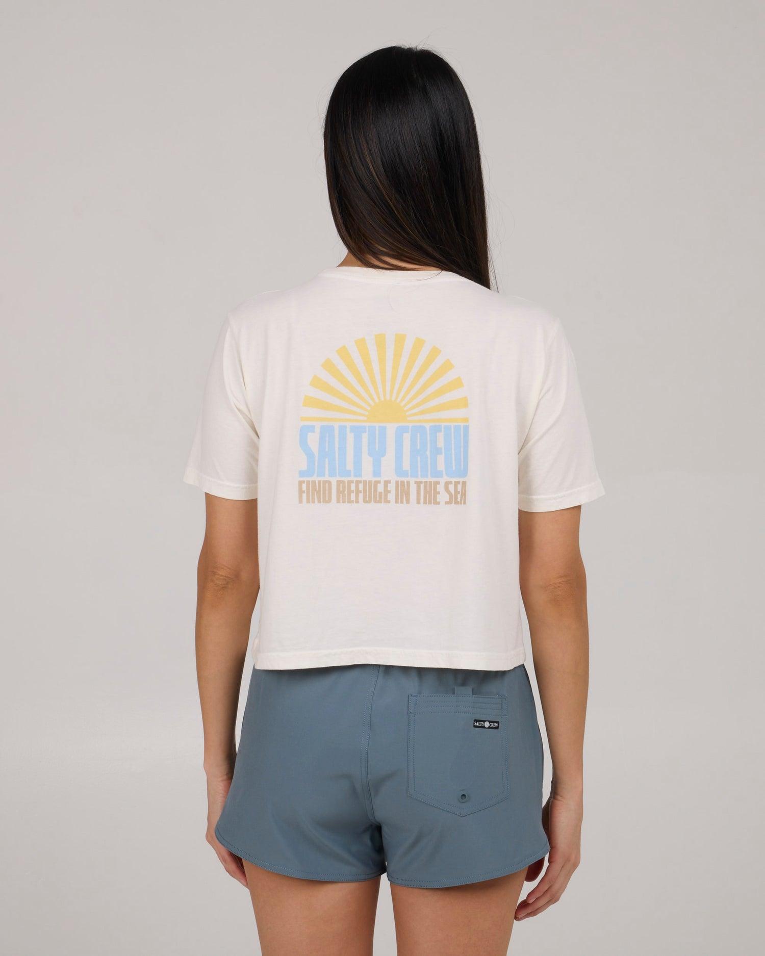 In The Rays Crop Tee - Off White Product Image