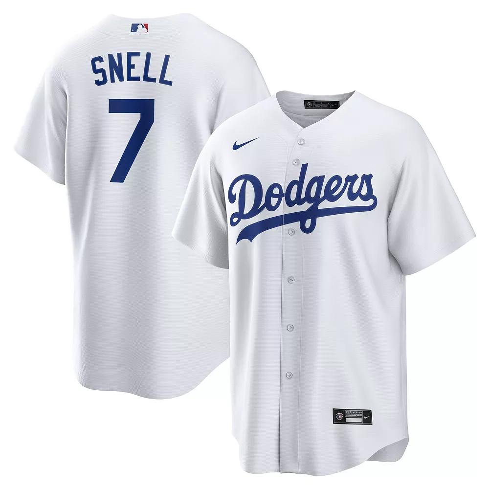 Men's Nike Blake Snell White Los Angeles Dodgers Home Replica Player Jersey, Size: Medium Product Image