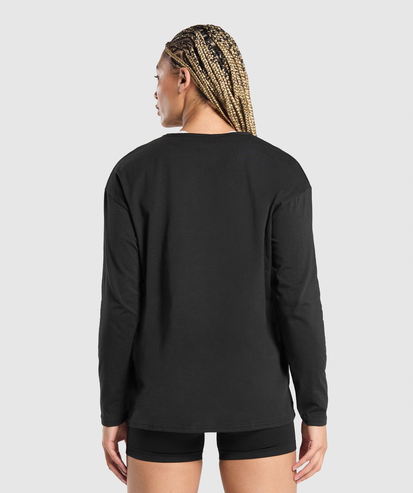 Training Oversized Cotton Long Sleeve Top Product Image