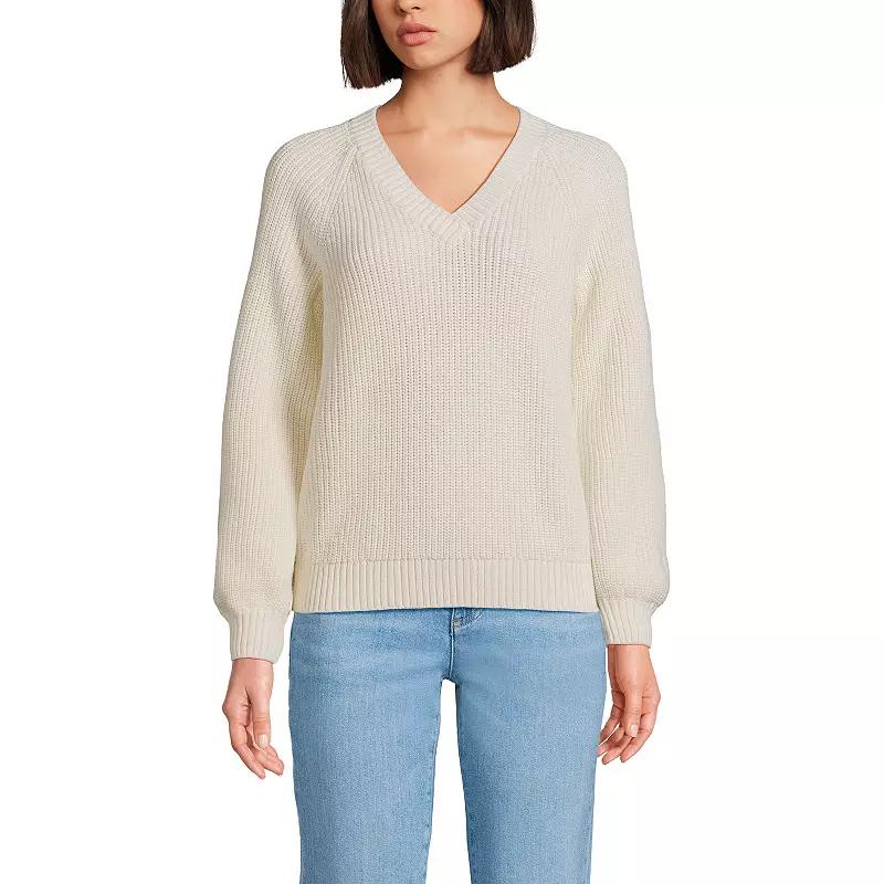Women's Lands' End Drifter Balloon Sleeve Sweater,  Product Image