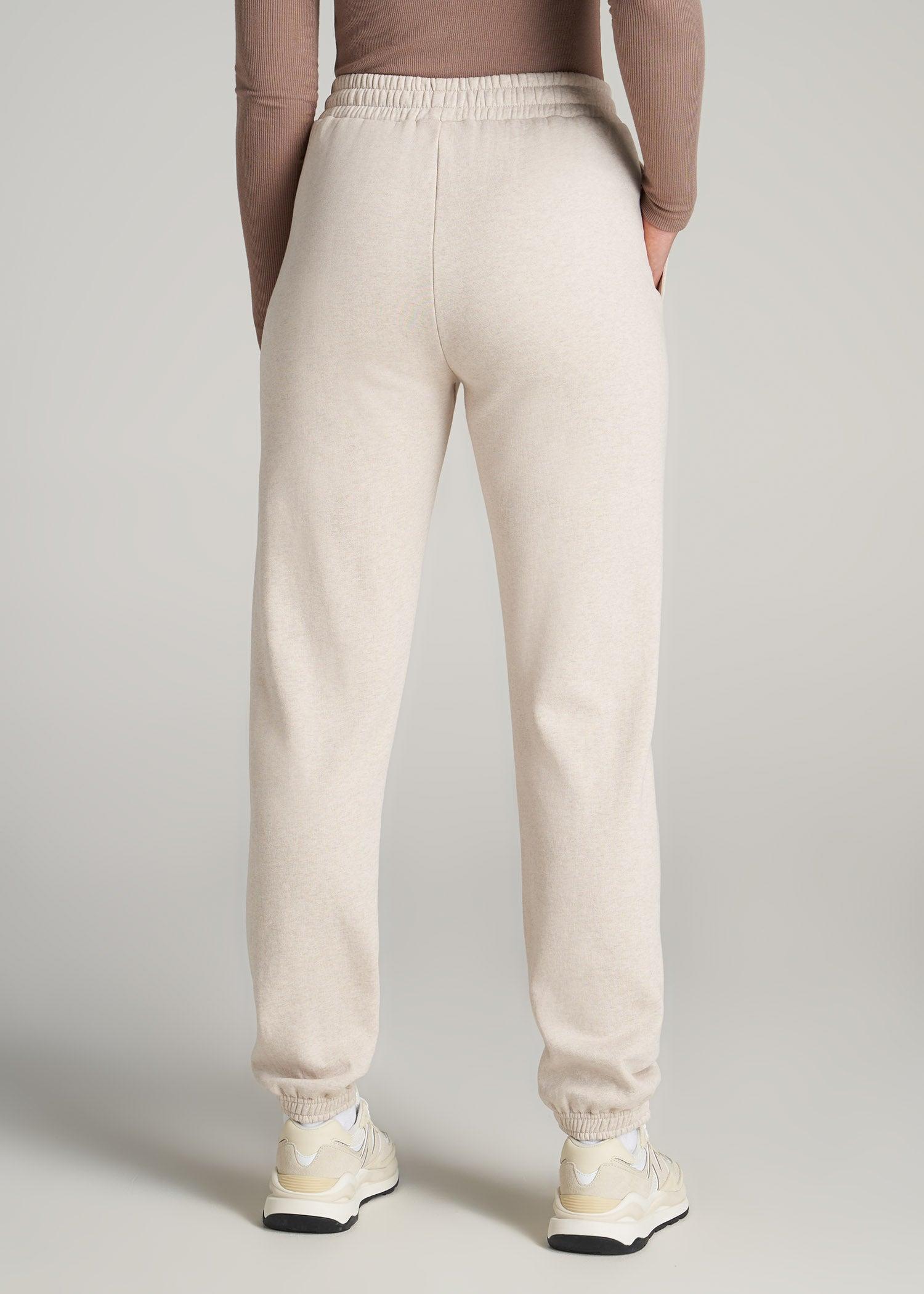Wearever Fleece Relaxed Sweatpants for Tall Women in Oatmeal Mix Female Product Image