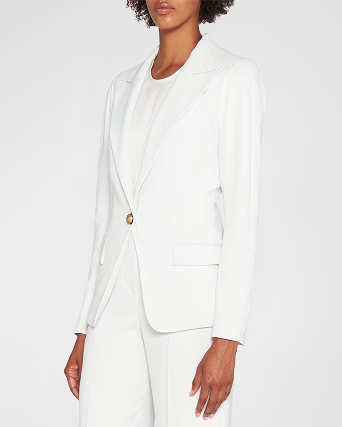 Viscose Cady Single-Breasted Blazer Product Image
