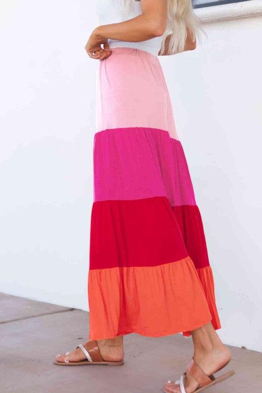 Mariana Tiered Maxi Skirt Product Image