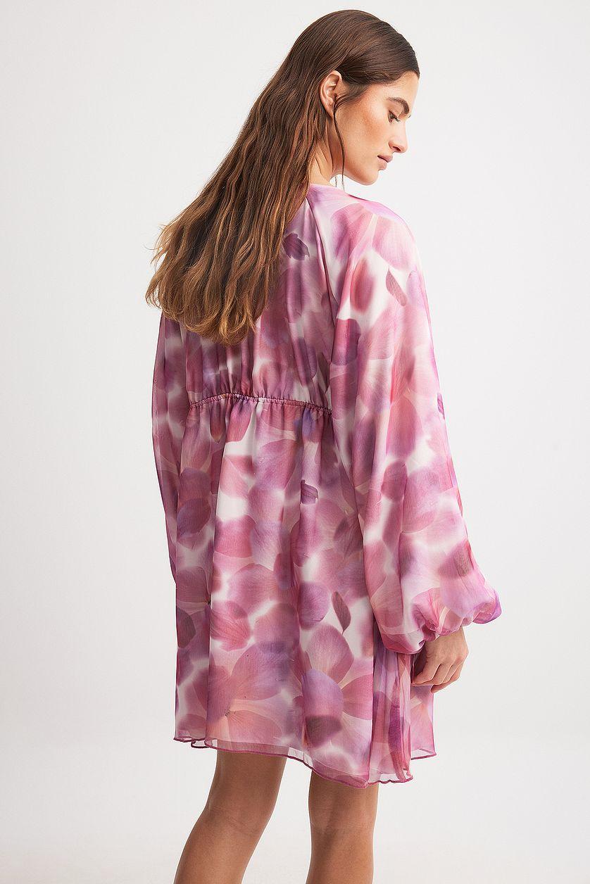 Gathered Body Detail Mini Dress Product Image