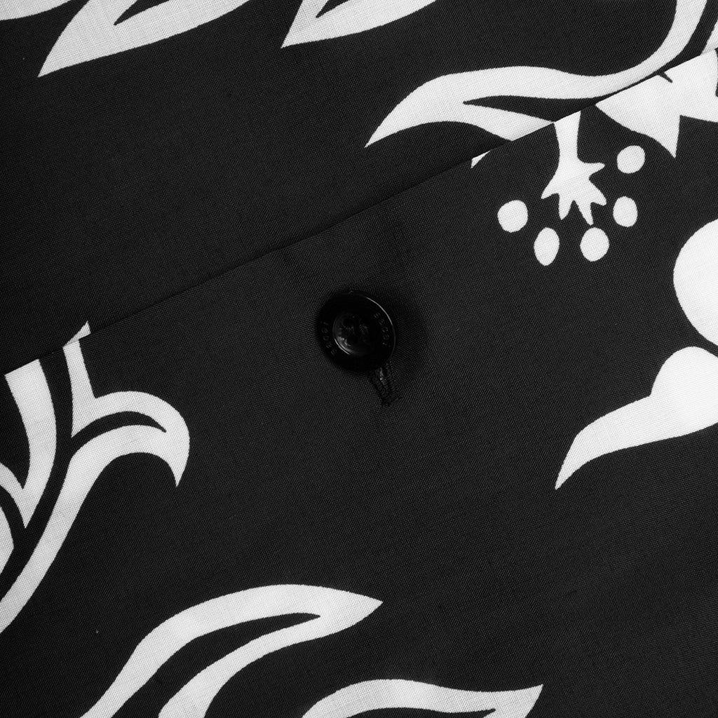 Floral Print Shirt - Black Male Product Image