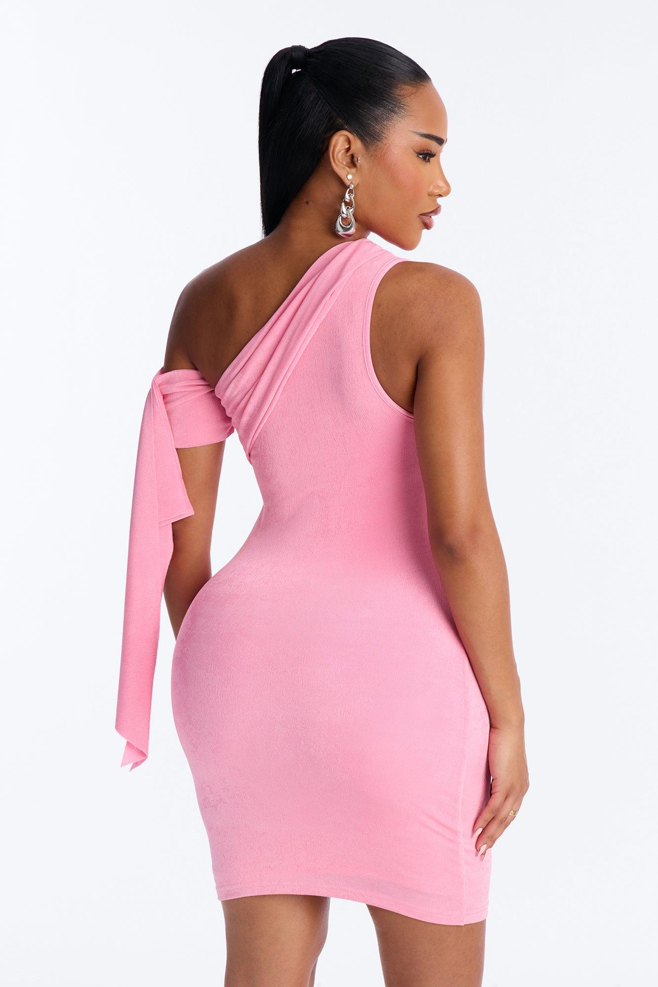 The Good Life Slinky Mini Dress - Pink Female Product Image