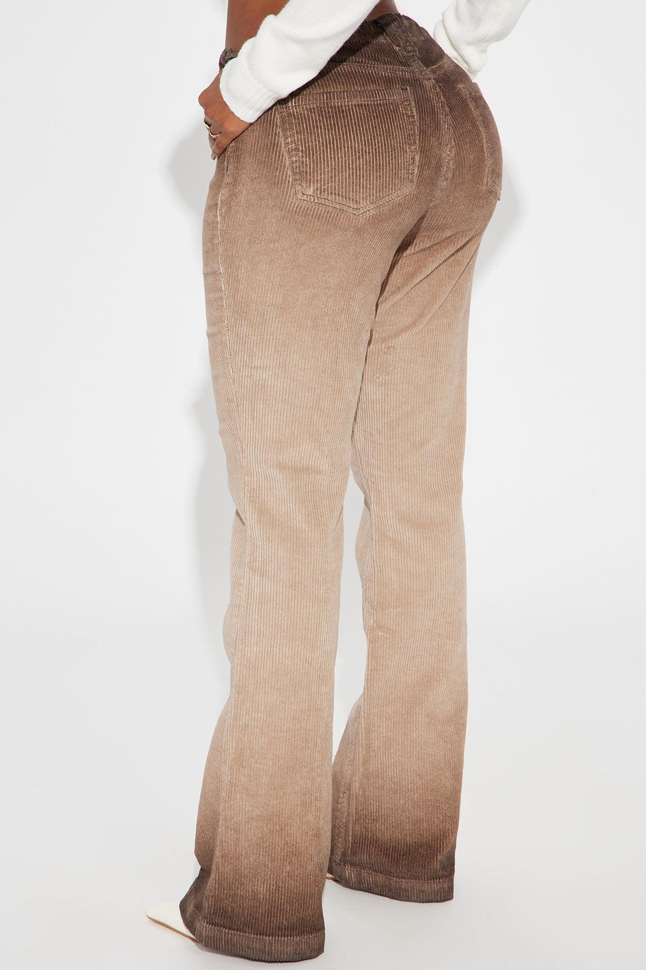 Stacy Corduroy Flare Pant - Brown/combo Product Image