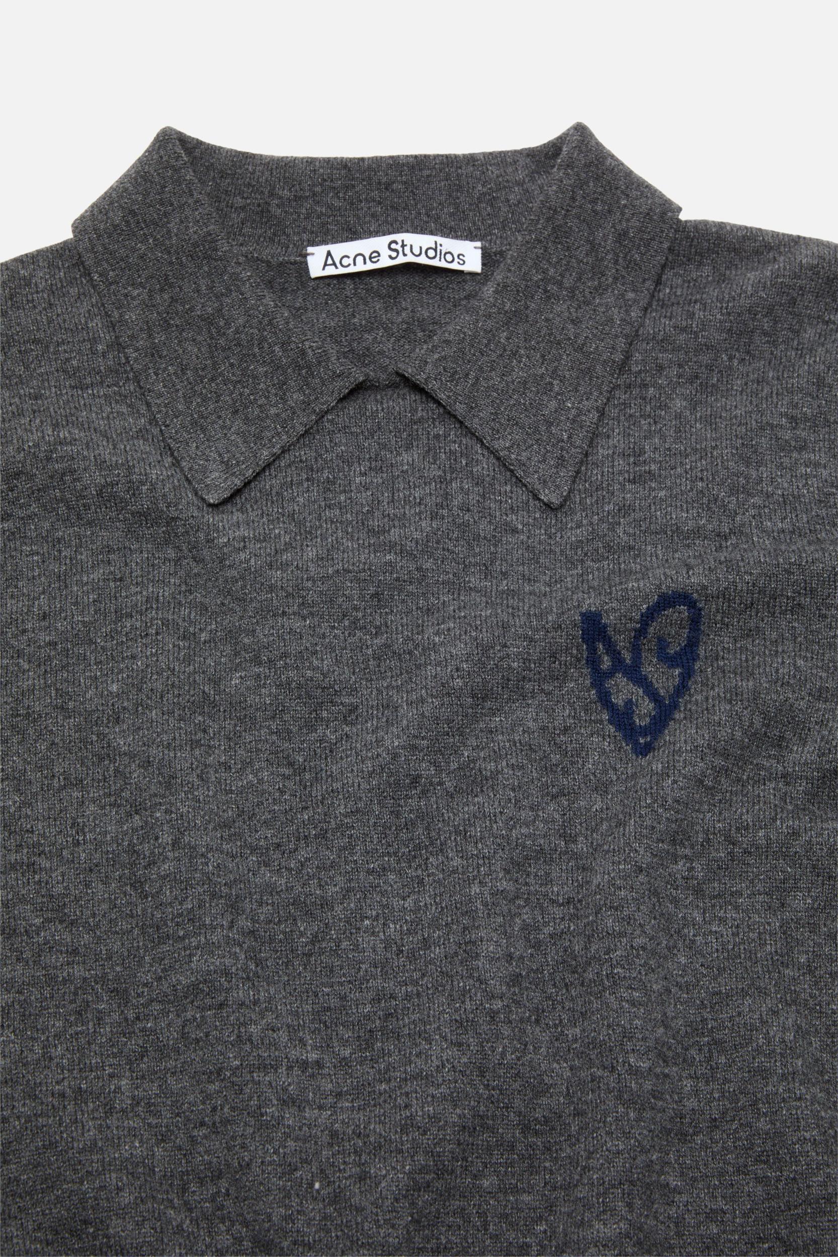 Yak wool polo sweater Product Image