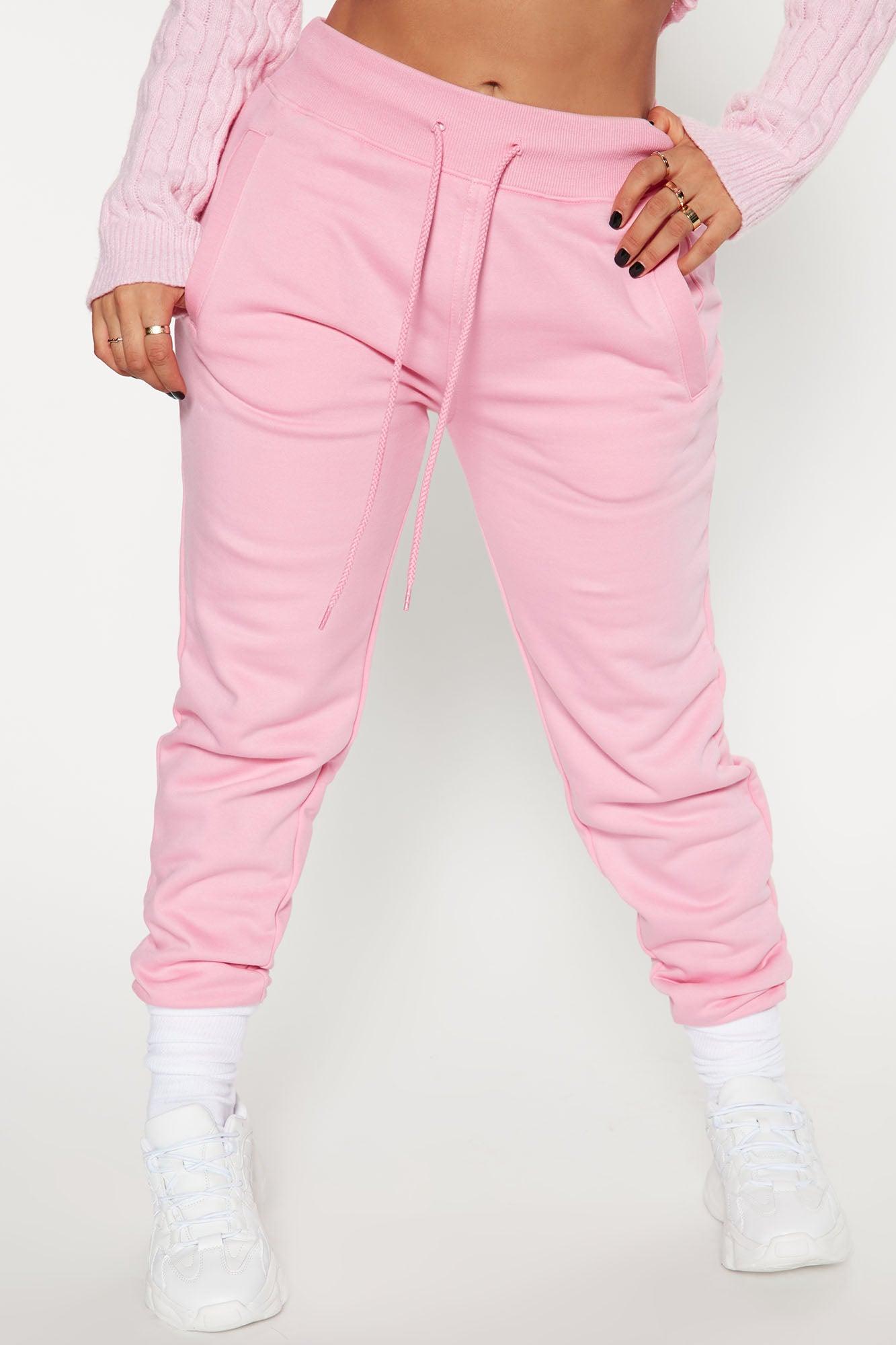 Stole Your Boyfriend's Oversized Jogger - Pink Product Image