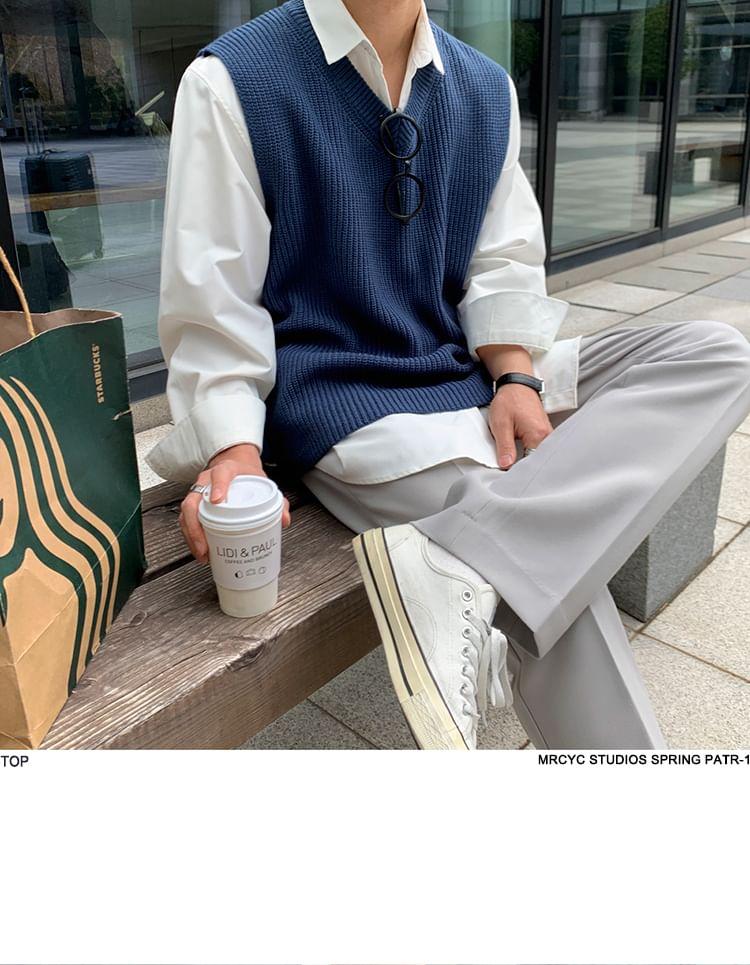 V-Neck Sweater Vest Product Image