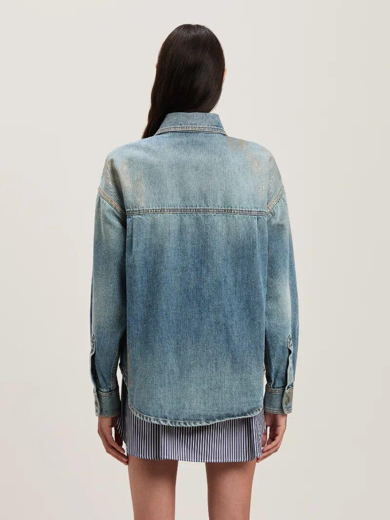 COATED DENIM SHIRT Product Image
