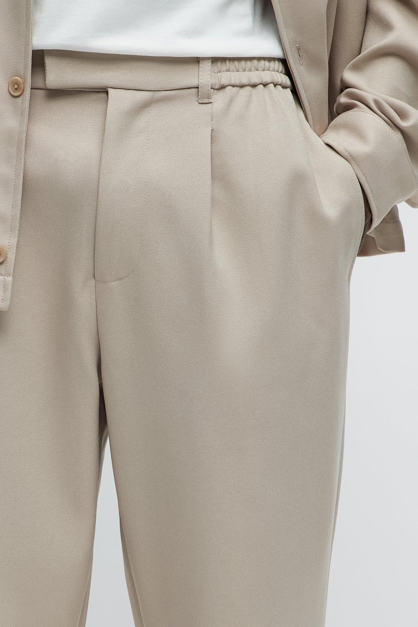 Slim Mara Hybrid Trousers - Tan Male Product Image