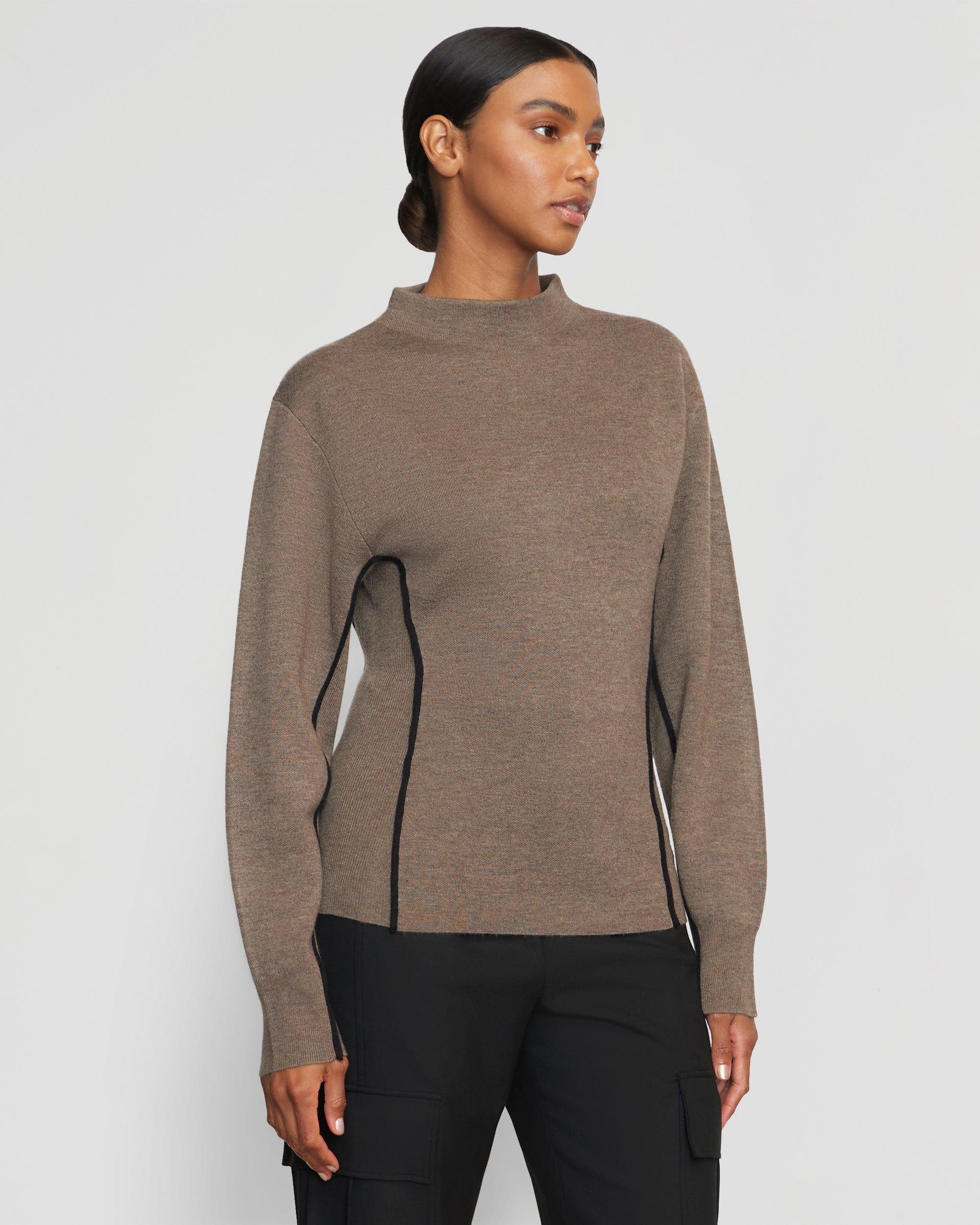 Clarice Contrast-Piping Sweater Product Image