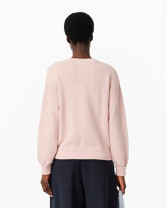 V Neck Cotton Moss Stitch Sweater Product Image