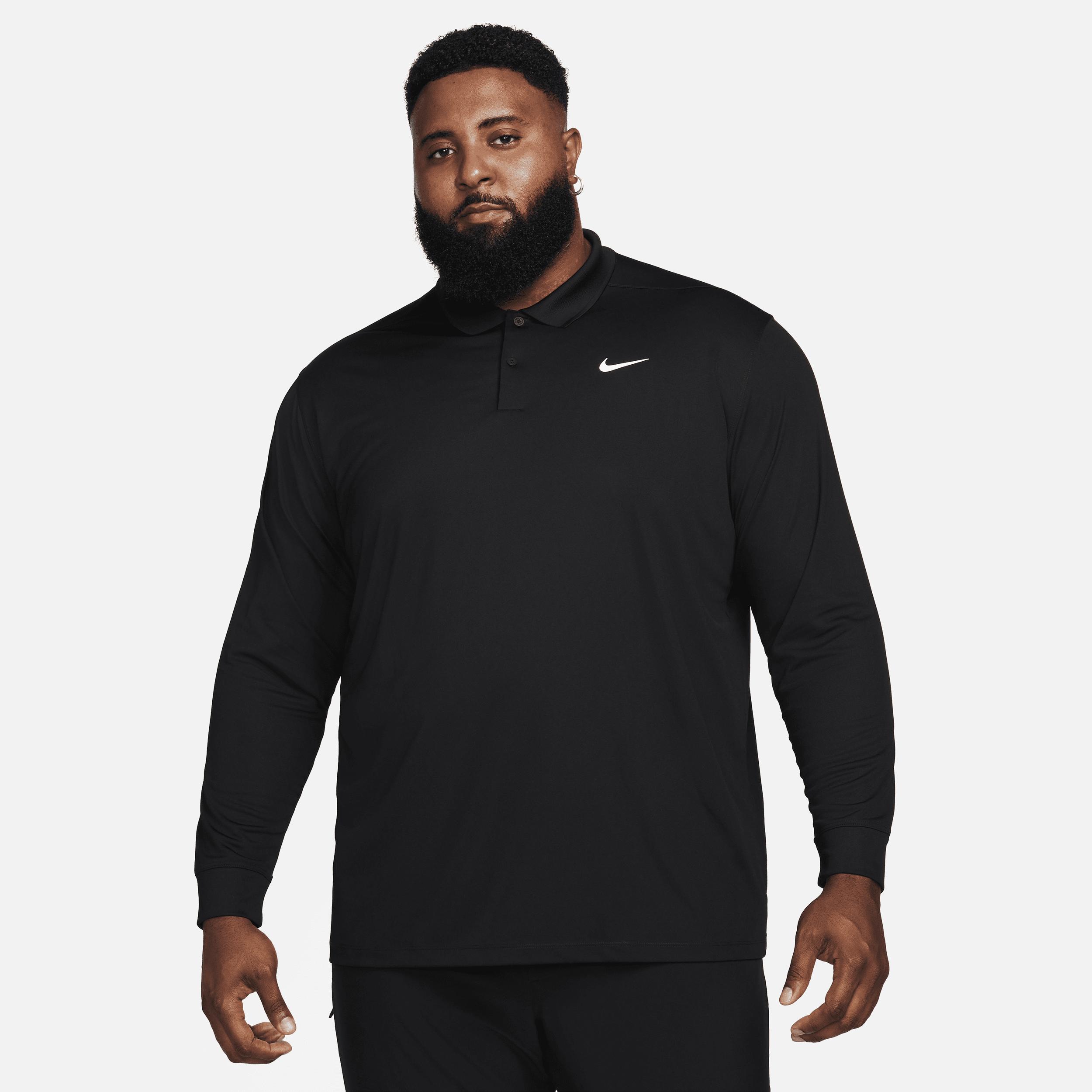 Nike Mens Dri-FIT Victory Long-Sleeve Golf Polo | DN2344-010 Product Image