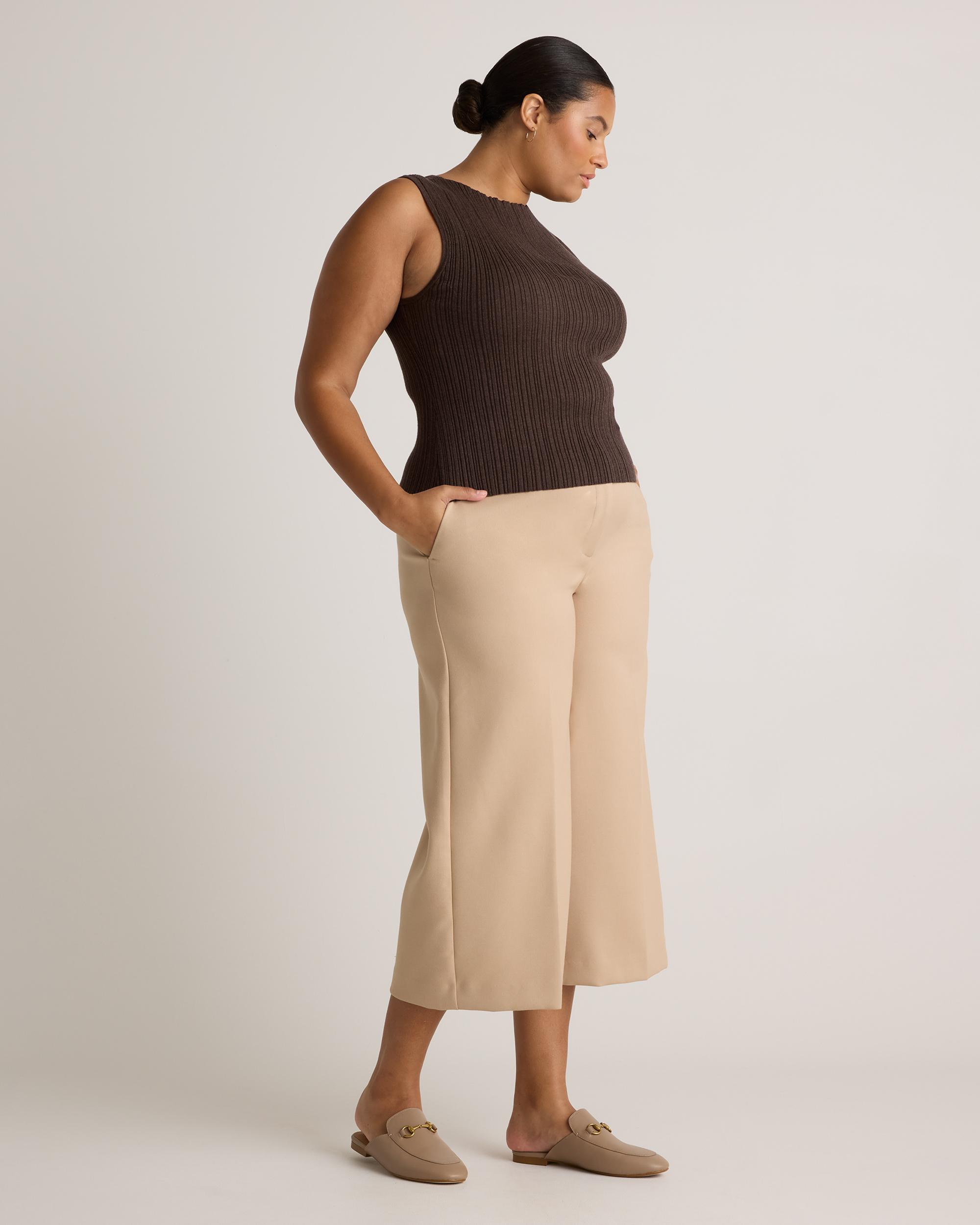 Quince | Women's Cotton Cashmere Ribbed Tank Top Size XS Product Image