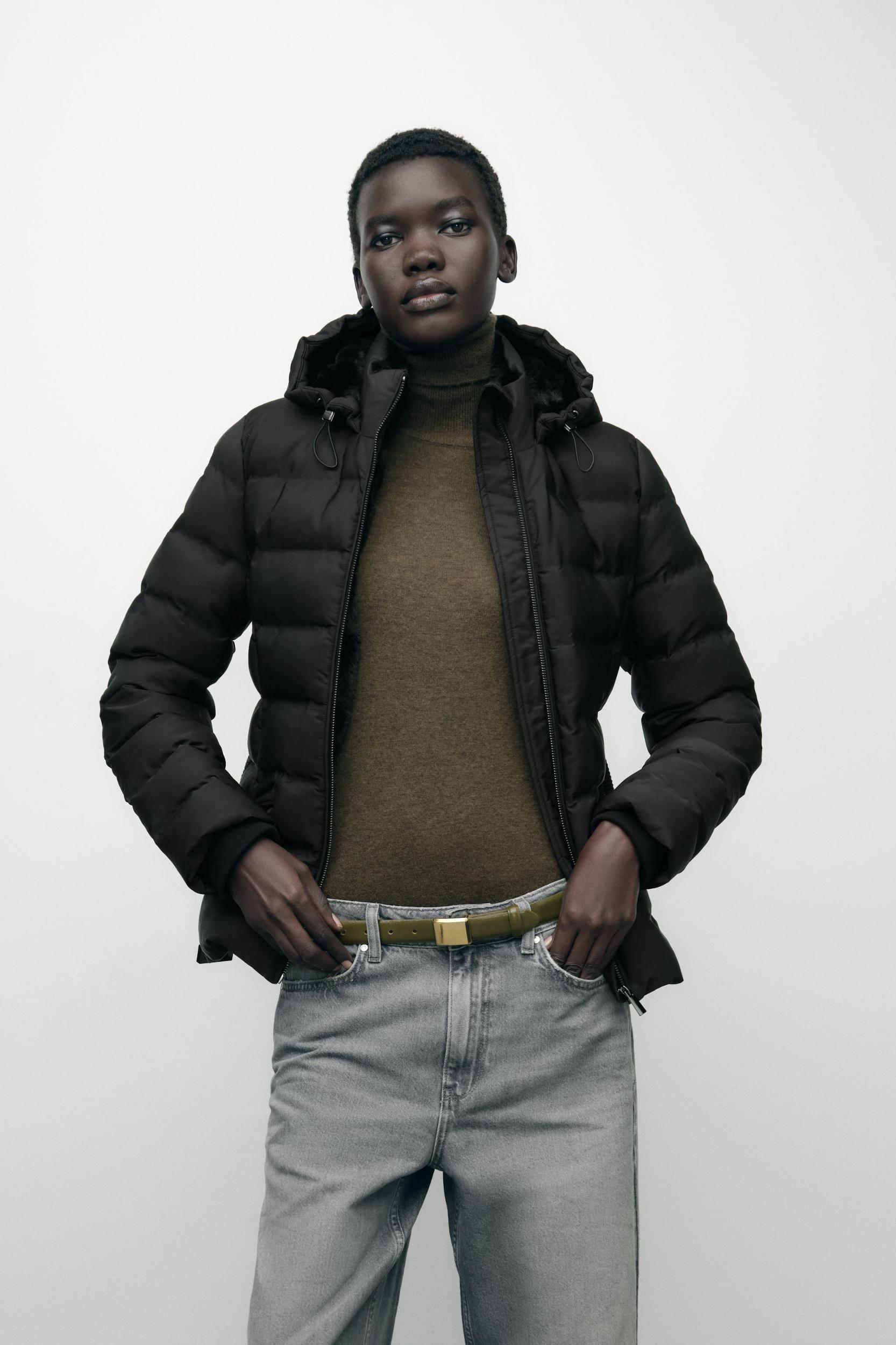 HOODED BELTED ANORAK Product Image