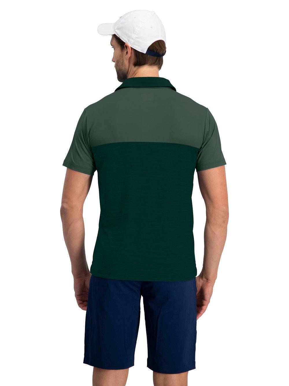 Three Sixty Six Men's Heathered Two-Tone Golf Polo Male Product Image