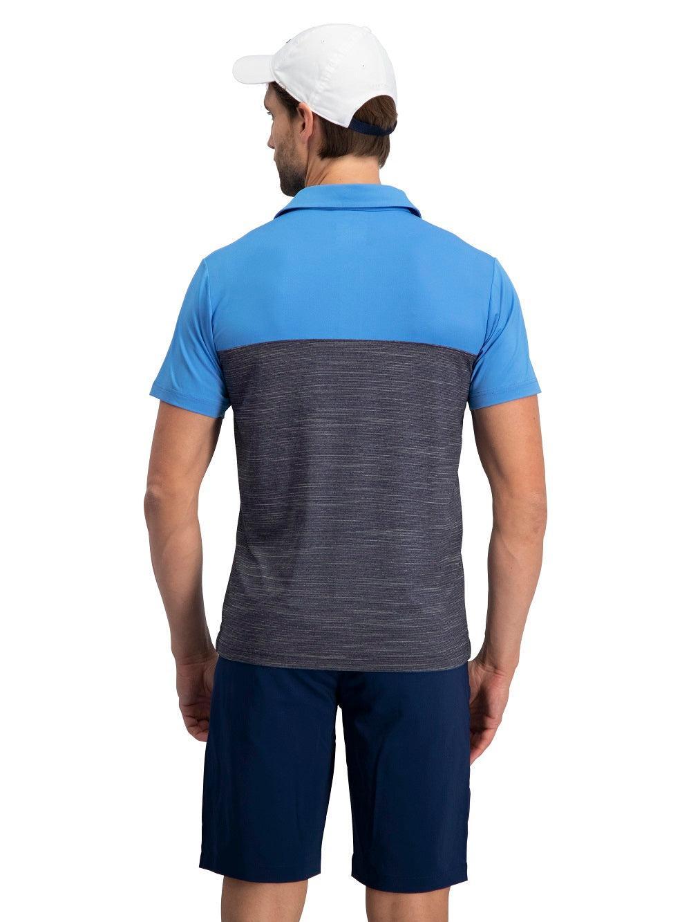 Three Sixty Six Men's Heathered Two-Tone Golf Polo Male Product Image