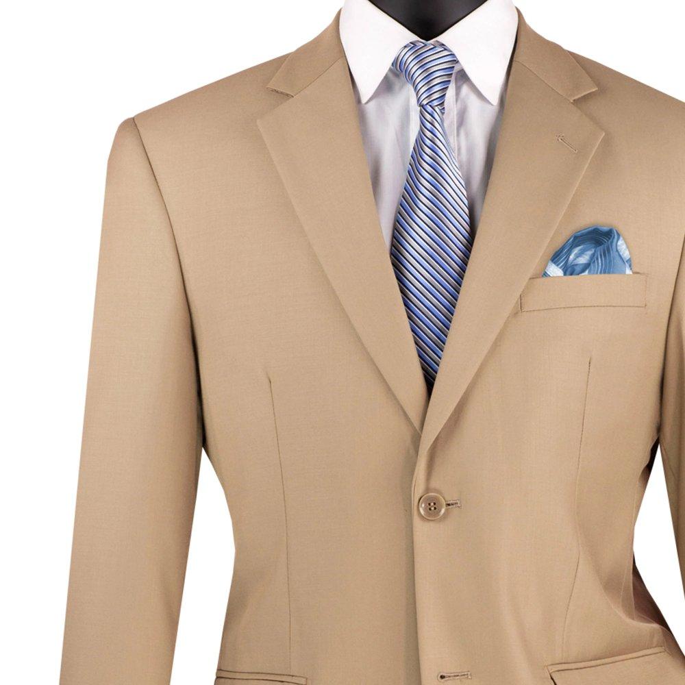 (42R Blazer) Regular Fit Light Beige Blazer Product Image