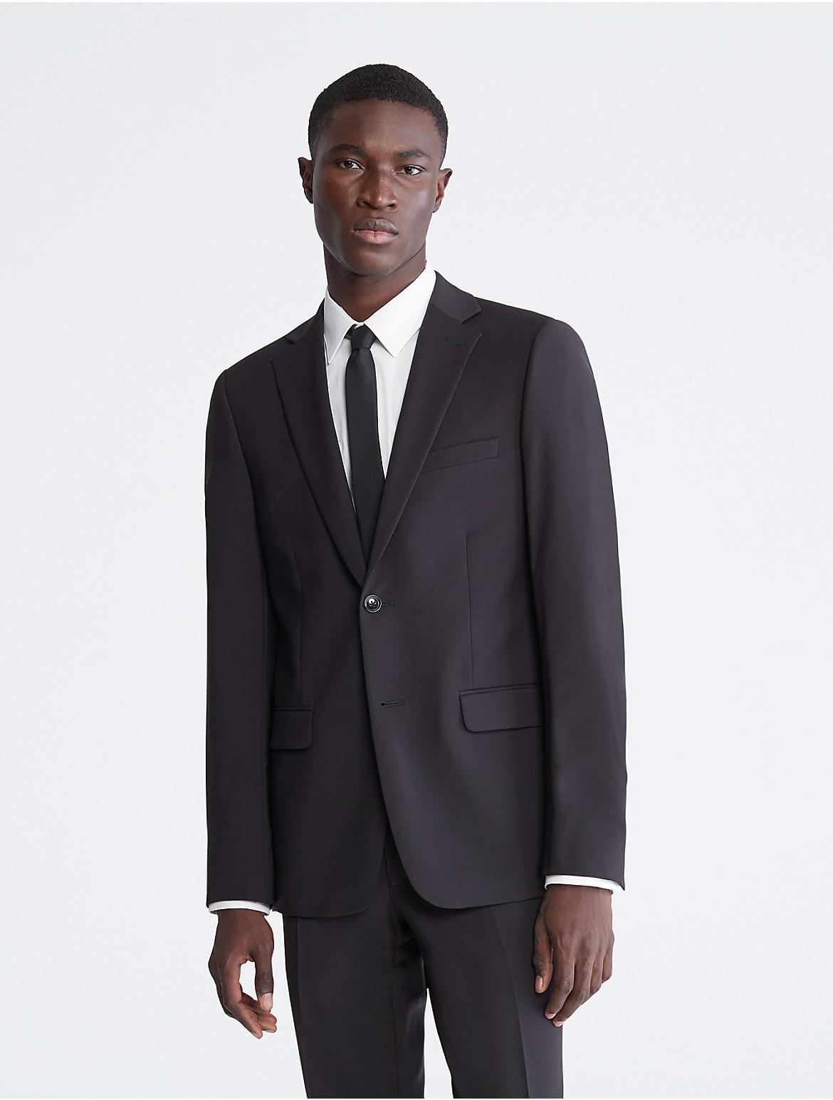 Calvin Klein Mens Skinny Fit Black Suit Jacket Product Image
