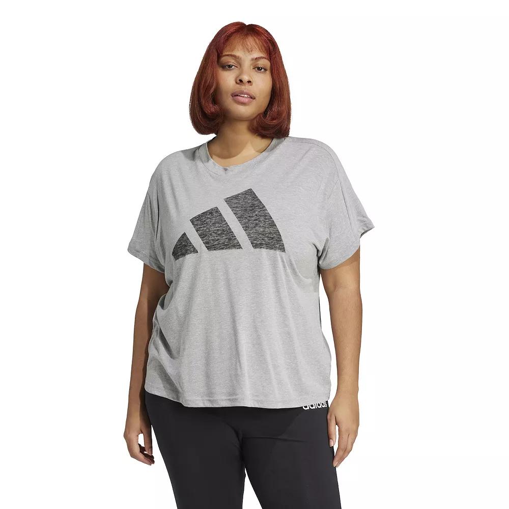 Plus Size adidas Essentials Winners T-Shirt, Women's, Size: 2XL, Grey Product Image